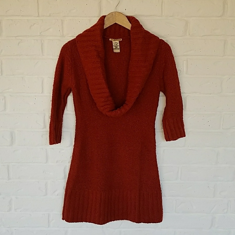 Kenzie cowl neck sweater dress tunic
